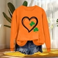 thumbnail image 5 of Lopecy-Sta Womens Sweatshirts No Hood St. Patricks Sweatshirts Shamrock Shirts Lucky Graphic Tees Irish Gift Pullover Long Sleeve Tops, 5 of 7