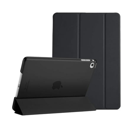 ProCase Smart Case for iPad Air 2 (2014 Release), Ultra Slim Lightweight Stand Protective Case Shell with Translucent Frosted Back Cover for Apple iPad Air 2 (A1566 A1567) -Black
