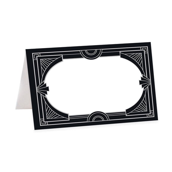 Koyal Wholesale Table Place Cards Art Deco Tent Seating Name 56 Pack