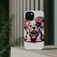 thumbnail image 4 of DistinctInk Tough Case for Apple iPhone 13 MINI (5.4" Screen), Compatible with MagSafe Charging - Valentine's Day Bulldog Puppy, 4 of 6