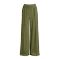 thumbnail image 6 of Besolor Womens Wide Leg Pants Elastic High Waisted Casual Loose Loungewear Workout Athletic Gym Yoga Trousers, 6 of 6
