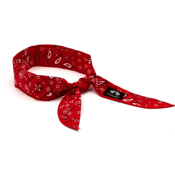 Pyramex CNB12PKR Beaded cooling bandana (12 Pack) - red paisley