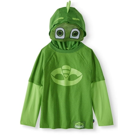 PJ Masks Toddler Boys' Costume Hooded Layered Long Sleeve