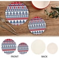thumbnail image 4 of Christmas 2 Pack Pot Holders Trivets, Heat Resistant Hot Pads for Kitchen Table Decoration Trivets for Hot Dishes/Pot/Bowl/Teapot/Kitchen Hot Pads Trivets, 7" + 9.45", 4 of 7