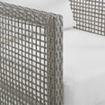 thumbnail image 4 of Modway Aura 3-Piece Modern Outdoor Patio Furniture Wicker Rattan Set in GrayWhite, 4 of 10