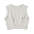 thumbnail image 2 of Amazhiyu Womens Sleeveless Athletic Crop Tops Solid Loose Cropped Tank Top Summer Casual T-Shirt, 2 of 7