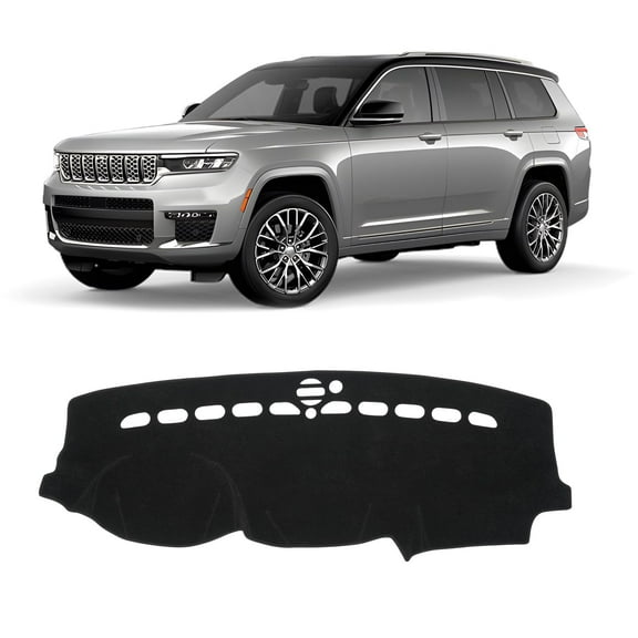 Car Dash Cover for 2011-2020 2021 Grand Cherokee Non-Slip Polyester Center Console Dash Cover Interior for Grand Cherokee Accessories No Glare Black(NOT for Cherokee & Grand Cherokee L)