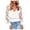 White, variant on Women's Tops Fashion Casual Loose Solid Color V-Neck Lace See-Through Breathable Patchwork Sweater Fall Tops for Women Black,M