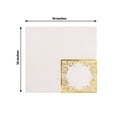 thumbnail image 3 of Efavormart 20 Pack White Soft Paper Beverage Napkins with Gold Foil Lace Design, 3 Ply European Style Wedding Cocktail Napkins - 18 GSM, 3 of 5