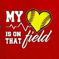 thumbnail image 2 of Wild Bobby, My Heart Is On That Tennis Field, Sports, Men Long Sleeve Shirt, Red, XX-Large, 2 of 4