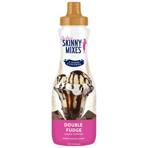 Jordan's Skinny Mixes, Double Fudge Sauce, Zero Calories,12 fl oz