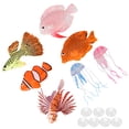 thumbnail image 1 of Decoraciones Flotantes Coloridas Para Peceras, Decoraciones Flotantes Realistas Para Peceras, Buen Efecto Natural, Ajustable Con Ventosa Para Agua Dulce Para Agua Salada, 1 of 7