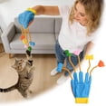 thumbnail image 4 of Interactive Cat Teaser Glove Toy | Plush Glove with Built-in Bell | For Kitten Play, Exercise, Bonding & Grooming(LR 1 PCS), 4 of 9