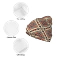thumbnail image 3 of Pofeuu Fashion Tatreez Print Beanie Hat for Men Women Knit Winter Hat Warm Cuffed Skull Beanie Slouchy Soft Unisex, 3 of 6