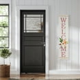 thumbnail image 3 of Northlight 48.5" Floral "Welcome" Wooden Spring Porch Board Sign Decoration, 3 of 6