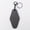 Gray, variant on MakerFlo Laserette® Leatherette Retro Motel Keychain, Double-Sided Laser Engraving & UV Printing Ready, Metallic Gold, Case of 12