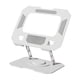 thumbnail image 2 of Soporte ajustable para computadora portátil, elevador para computadora portátil, fácil de transportar y almacenar, antideslizante con rotación de 360 degree. Blanco, 2 of 9