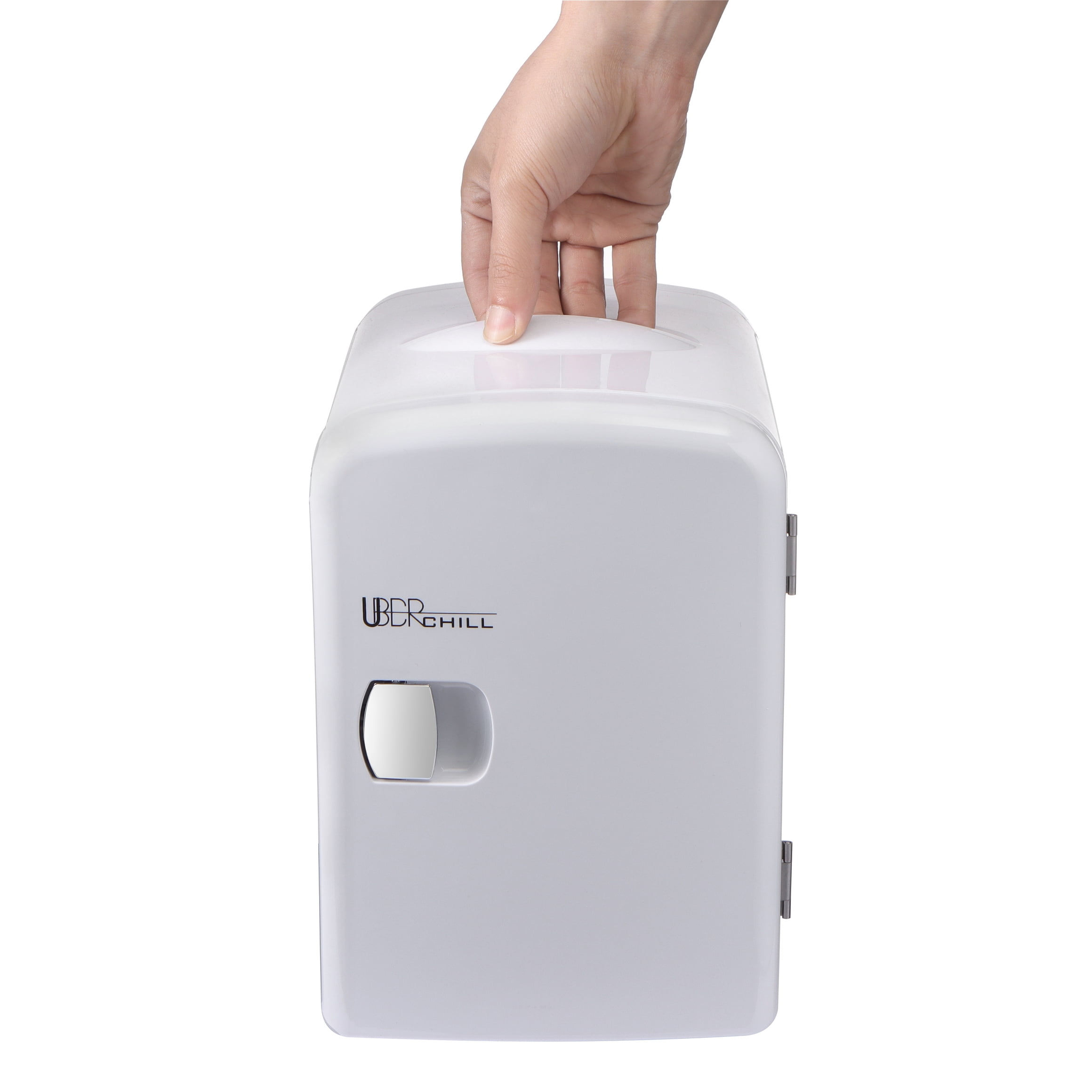 Uber Appliance Uber Chill 4 Liter 6-Can Portable Mini Fridge, White - Thermoelectric