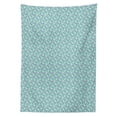 thumbnail image 2 of Teal Tablecloth, Colorful Water Droplets Rain Themed Image Natural World in Abstract Manner, Rectangle Satin Table Cover Accent for Dining Room and Kitchen, 60" X 84", Aqua Teal Lavender, by Ambesonne, 2 of 2