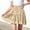 Khaki, variant on Girls Double Layer Ruffle Short Skirt for Kids Casual Daily Wear Tie Waist Skirt for Big Kids Tweens School Outings Spring Summer Wear All Occasion Apparel