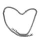thumbnail image 4 of Cadena De Aluminio, Cadena De Bordillo De Fácil Mantenimiento, Fabricación De Bricolaje, 8 Piezas Para Decoraciones ANGGREK Negro plata, 4 of 8