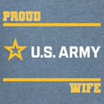 thumbnail image 3 of CafePress - Proud Army Wife White And Gold T Shirt - Womens Comfort Colors® Shirt, 3 of 4