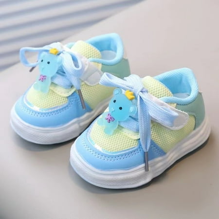 

Baby Boys Girls Lightweight Comfy Walking Shoes With Cartoon Pendant Crib Shoes First Walker Sneakers For Newborn Infant Spring And Summer