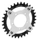 thumbnail image 3 of Rueda de cadena BCD, adaptador de engranaje 104BCD Plato BCD de aluminio Plato de bicicleta BCD Probado y confiable, 3 of 14