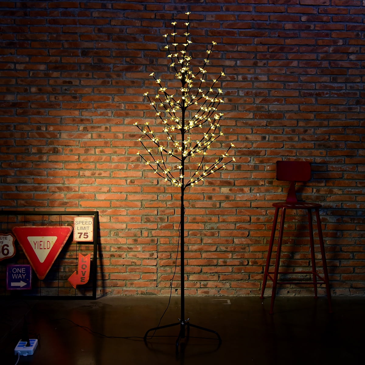 Excelvan 1 5m 180led Glowing Cherry Blossom Tree Light Black Excelvan 1 5m 180led Glowing Cherry Blossom Tree Light Black Branches Fl Wedding Com