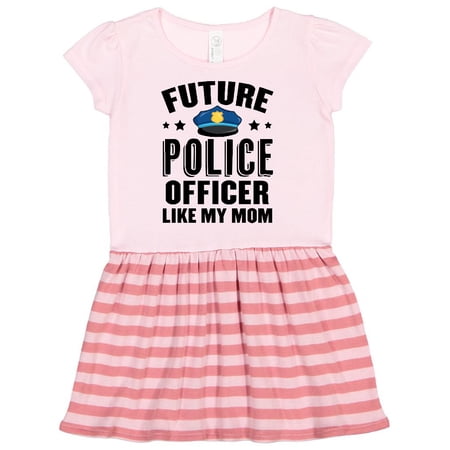 

Inktastic Future Police Officer Like My Mom Gift Toddler Girl Dress