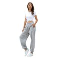 thumbnail image 4 of Pantalon de Survêtement pour Femme à Bas Resserré, Poches, Taille Haute, Sport, Gym, Coupe Athlétique, Pantalon Jogger, Pantalon de Détente, 4 of 9