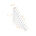 thumbnail image 2 of 80Pack Corner Protectors 4x50mm Plastic Right Angle Corner Guards Cushion, White, 2 of 6