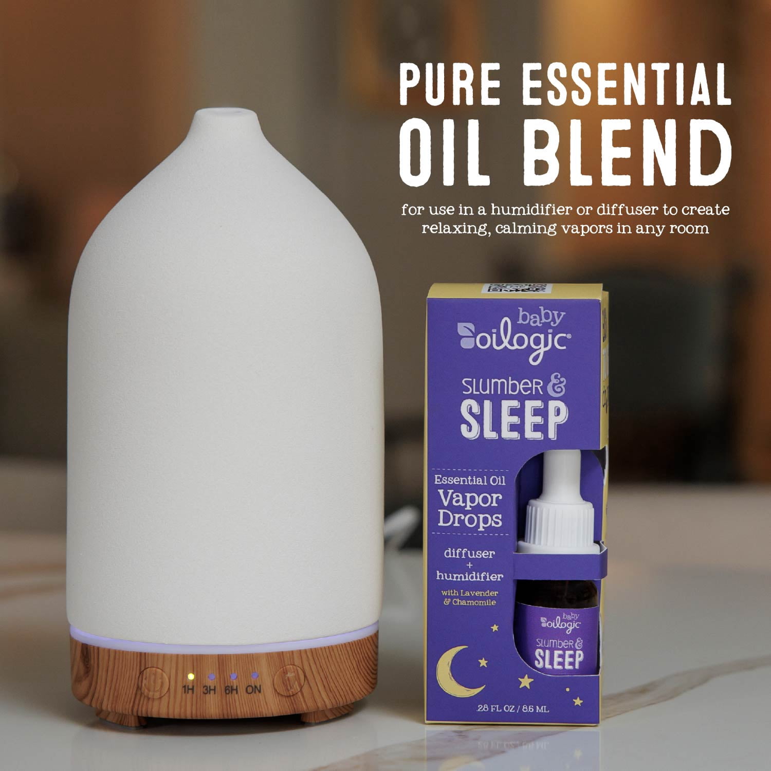 Oilogic Baby Slumber & Sleep Essential Oil Vapor Drops, Lavender 0.28 fl oz