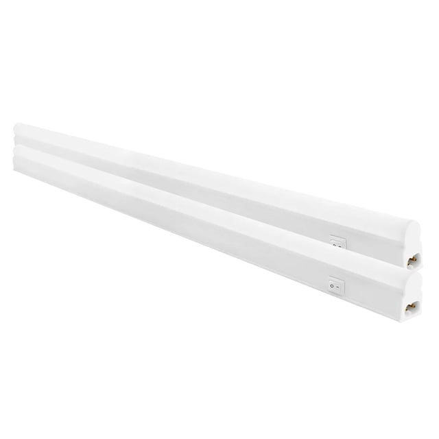 Luminario LED en Tubo LightTubo 2 pzas 4W Blanco Cálido 110/265 6500K 400 Lm Barra o Tubo LED Marco Policarbonato.
