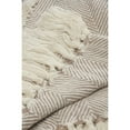 thumbnail image 4 of LR Home Ruby Beige/Cream Shag Diamond Lightweight Adult Cotton Throw Blanket, 50" x 60", 4 of 9