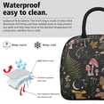 thumbnail image 3 of Insulated Lunch Tote for Women - Vintage Mushroom Design, Waterproof & Thermal Reusable Lunch Bag, Leakproof Office Lunch Box for Work, Commuters & Students (Boho Mushroom), 3 of 5