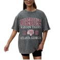 thumbnail image 3 of Women's Gameday Couture Grey Morehouse Maroon Tigers Oversized Snow Wash T-Shirt, 3 of 5