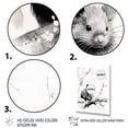 thumbnail image 3 of Designart "Rodent Sumi Asian Painting II" Asian Floater Framed Wall Art Print, 3 of 7