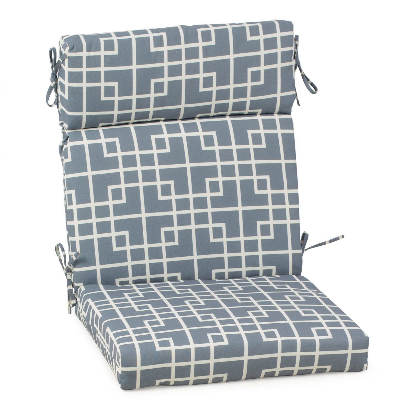 Madison Double Hinged Outdoor Square Pattern Chair Cushion Walmart