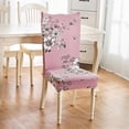 thumbnail image 2 of Short Dining Chair Covers Removable Washable Soft Spandex Fit Stretch Dining Chair Slip Covers Chair Covers Seat Slipcover for Hotel,Dining Room,Ceremony,Banquet Wedding Party, 2 of 3