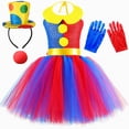 thumbnail image 5 of Increíble disfraz de circo digital Pomni para niños, vestido con tutú, ropa roja y azul para Halloween, disfraces de payaso para niñas, vestidos de princesa para fiestas elegantes, 5 of 5