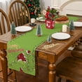 thumbnail image 5 of YIBAGA Table Runner, Merry Christmas Runner for Table Green Decorations,  13x36 inch, Polyester, 5 of 7