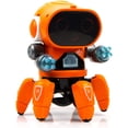 thumbnail image 5 of Lvelia Robot Toy for Kids, Intelligent Electronic Walking Dancing Robot Toys with Flashing Lights and Music for Age 3-12 Year Old Boys Girls Birthday Gift Present,Orange, 5 of 9