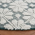thumbnail image 4 of SAFAVIEH Vermont Orval Geometric Floral Wool Area Rug, Ivory/Green, 6' x 6' Round, 4 of 9