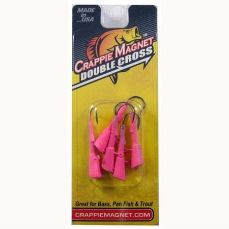 - LELAND LURES Leland Crappie Magnet Replacement Heads 5ct 1/16oz Pink CMRH-16PK