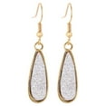 thumbnail image 5 of Pendientes para mujer, regalos de moda para mujer, pendientes de gota de cristal de ópalo con lágrimas de cuarzo ovaladas para mujer, 12 pares de pendientes de moda., 5 of 5