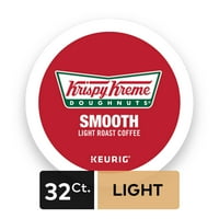 Krispy Kreme Smooth Keurig Single-Serve K-Cup Coffee Pods, Light Roast 32 Count
