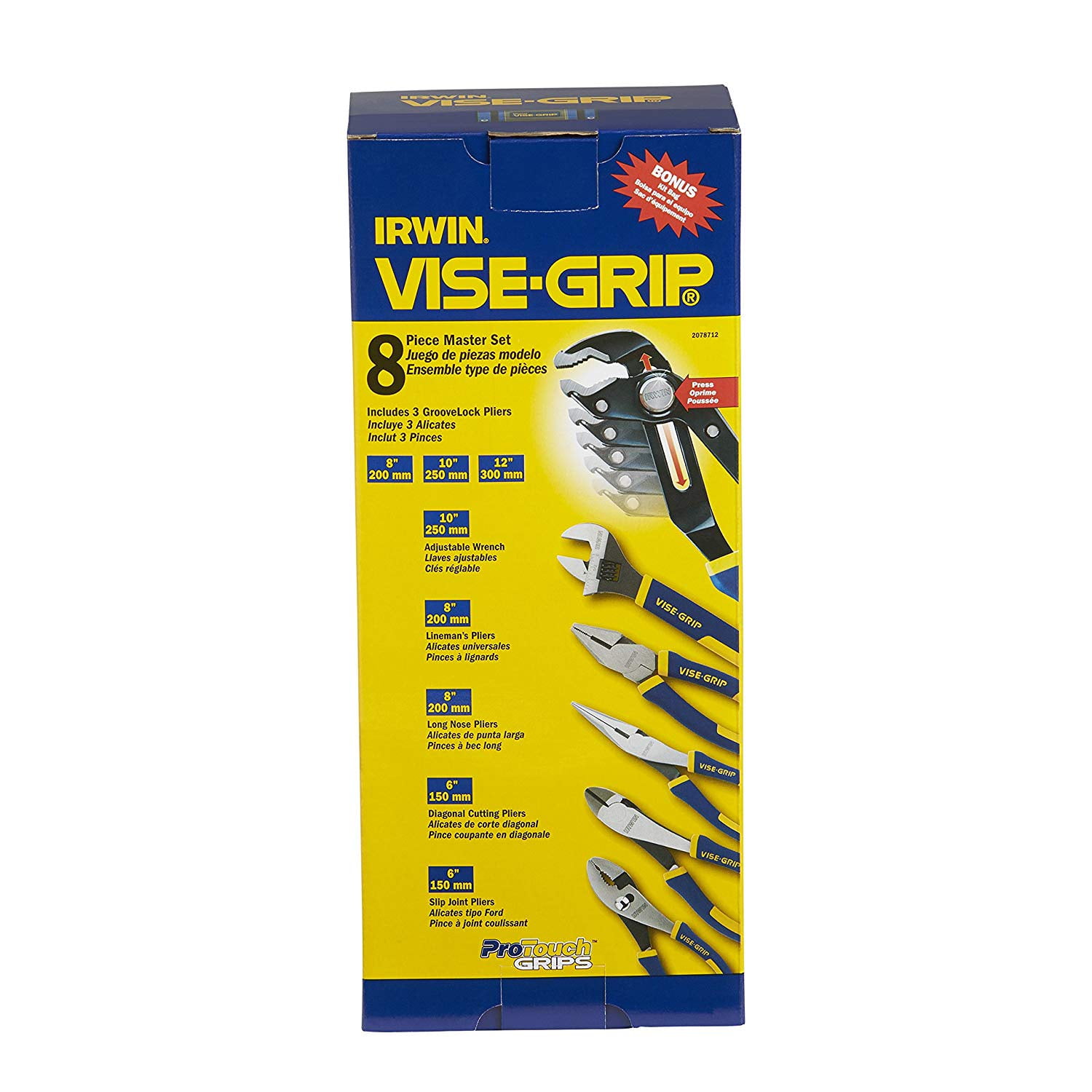 Channel Lock Vise Grip Pliers Set Locking Hand Tools Repair 8