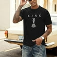 thumbnail image 3 of Men's King Chess Shirt Graphic Tees Designer Printed T Shirts for Men Urban Letter T-Shirt Streetwear，men's shirts short sleeve，mens summer shirts，white shirt men, 3 of 6