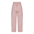 thumbnail image 6 of Gaecuw Cargo Pants Y2k Women Palazzo Pants Plus Size Relaxed Fit Long Pants Lounge Trousers Sweatpants Y2K Loose Baggy Vintage Yoga Pants Mid Waisted Summer Workout Pants with Pockets Solid, 6 of 6